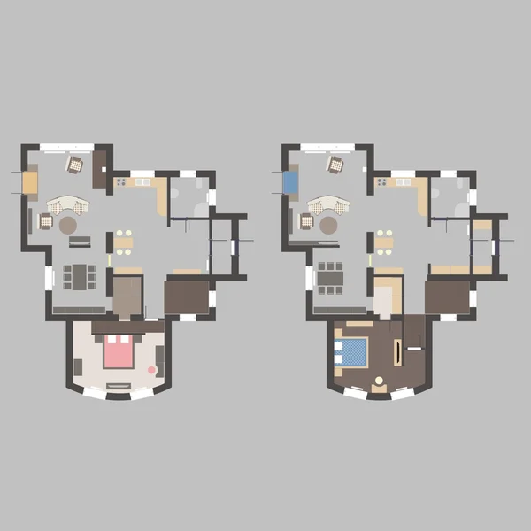 Plan de maison — Image vectorielle