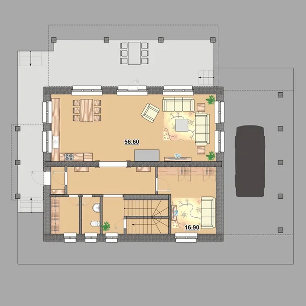 Plan de casa — Foto de Stock