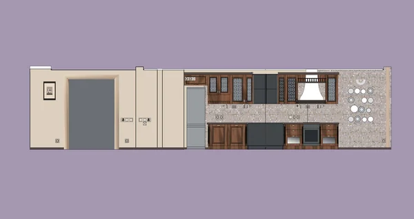 Interior residencial — Archivo Imágenes Vectoriales