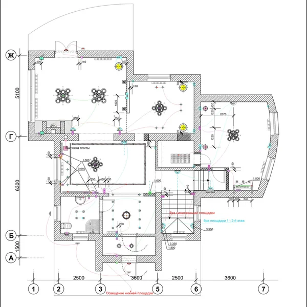 Plafond plan — Stockfoto