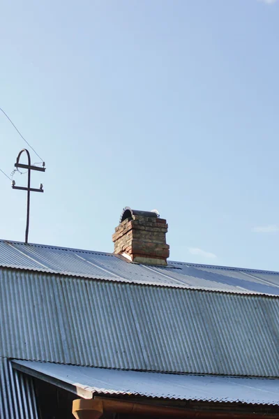 Chimney on the Roof — Stock Photo, Image