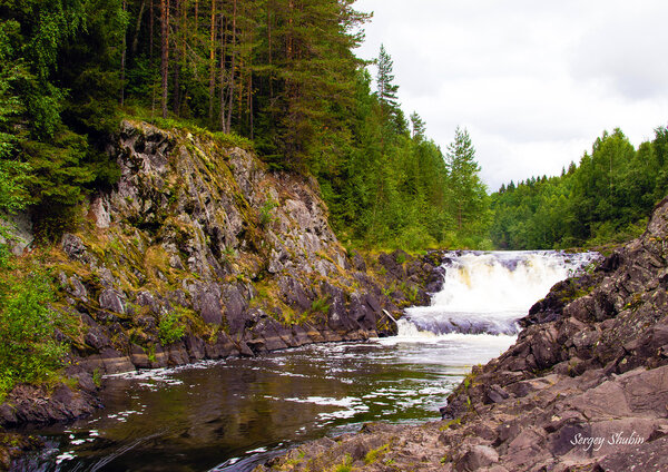 Karelia waterfall Kivach