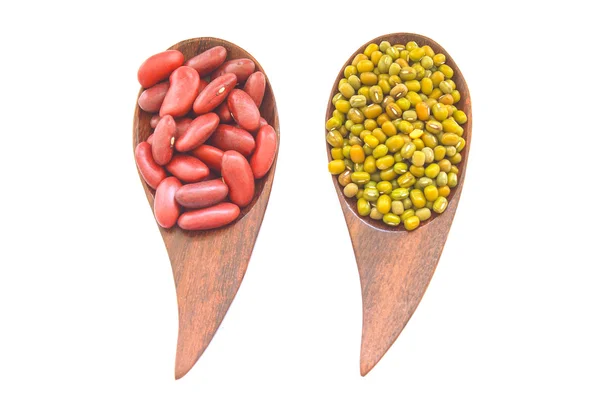 Red Kidney Bean and mung bean — Stock Photo, Image