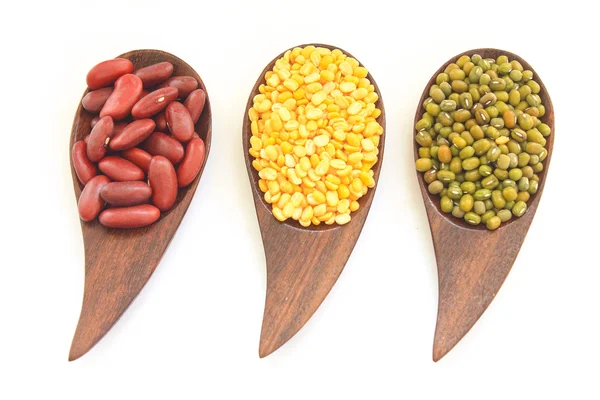 Various Lentils Beans — Stock Photo, Image