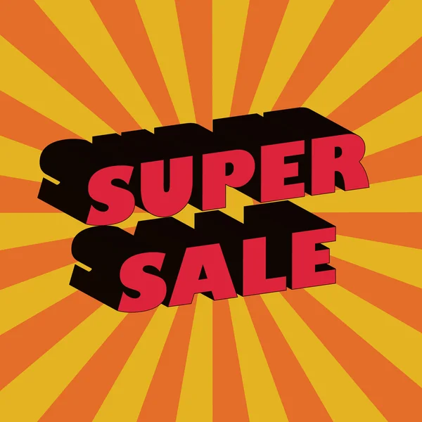 Süper Satılık tasarım şablonu.