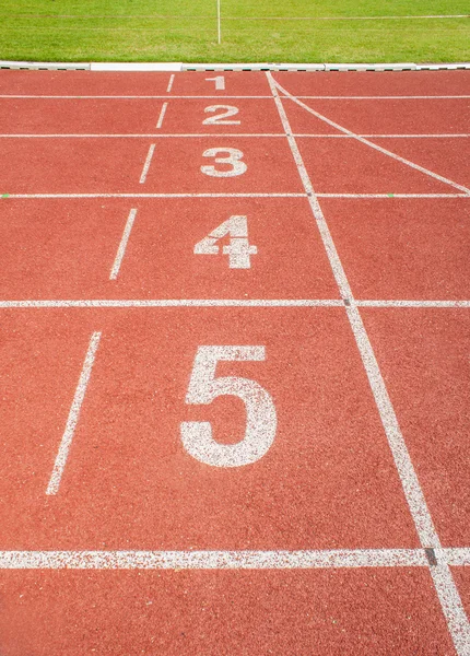Numeri di pista atletica leggera — Foto Stock