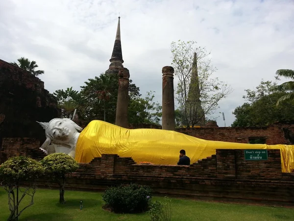 Wat Yaichaimongkol, Ayutthaya Thailand — Stockfoto