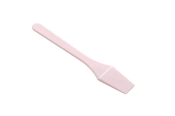 Rosafarbener Kosmetischer Mini Spachtel Für Den Einmaligen Gebrauch Foto Stacking — Stockfoto