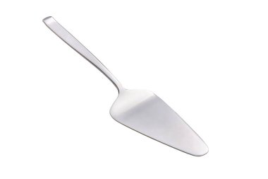 Paslanmaz çelik pasta spatulası, kesilmiş, fotoğraf istifleme