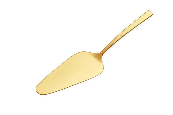 Golden Cake Spatula Cut Out Photo Stacking — 图库照片