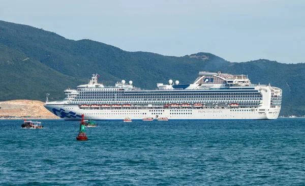 Nha Trang Vietnam February 2019 Cruise Ship Diamond Princess South — Stock Photo, Image