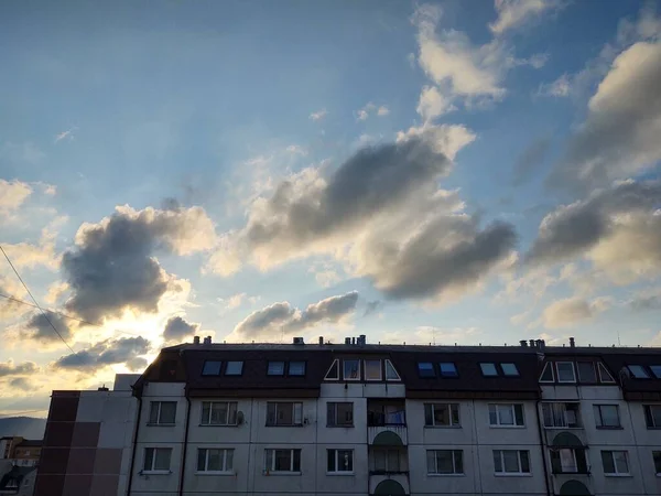 Blick Auf Die Europäische Stadt Bei Tag — Stockfoto