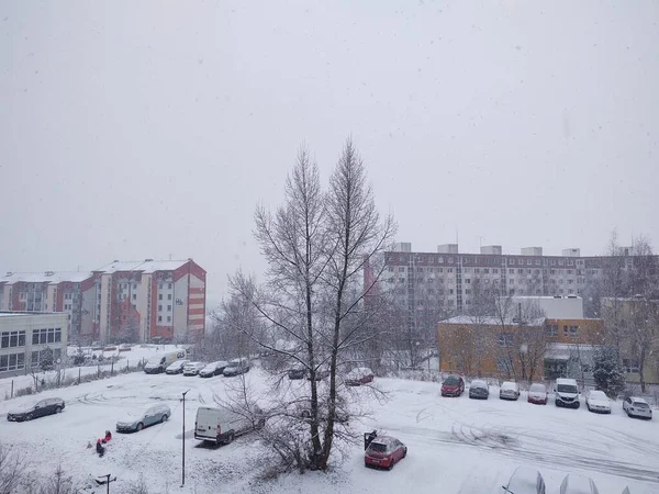 View European City Winter Day — Stock Photo, Image