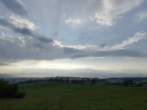 Utsikt Över Den Europeiska Staden Bergen — Stockfoto