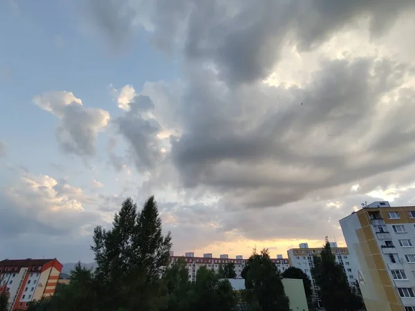 Colorido Atardecer Sobre Los Edificios Ciudad Países Bajos —  Fotos de Stock