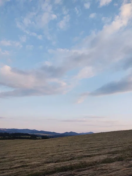 Krásná Horská Krajina Při Západu Slunce — Stock fotografie