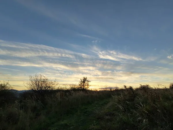 Hermoso Paisaje Atardecer — Foto de Stock