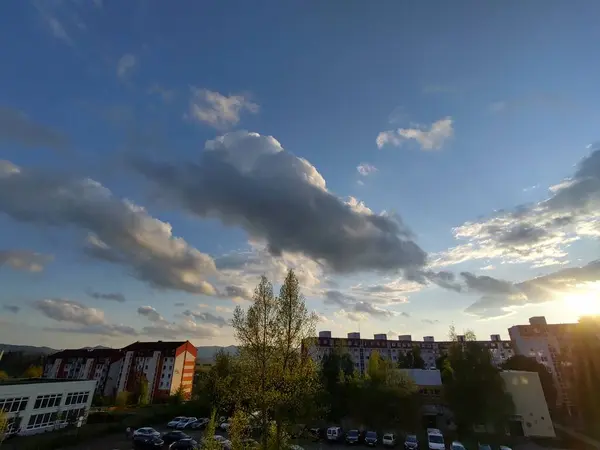 Blick Auf Die Europäische Stadt Bei Tag — Stockfoto