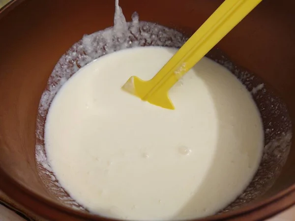 Close White Ingredient Baking — Stock Photo, Image