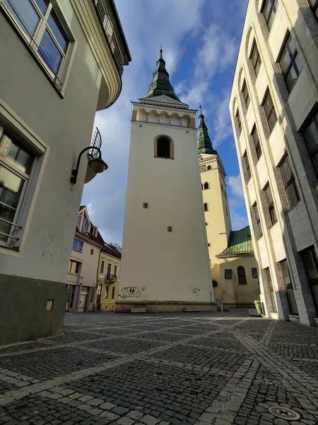 Old Castle Church Hill City Slovakia — Stok fotoğraf