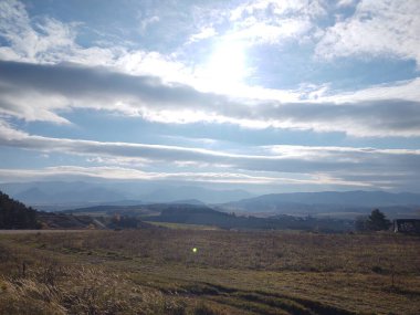 Dağların manzarası, doğa