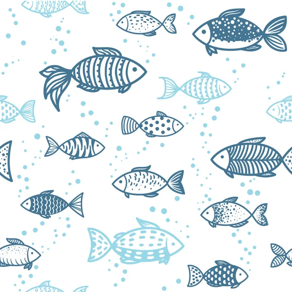 Balık ile vektörsüz desen