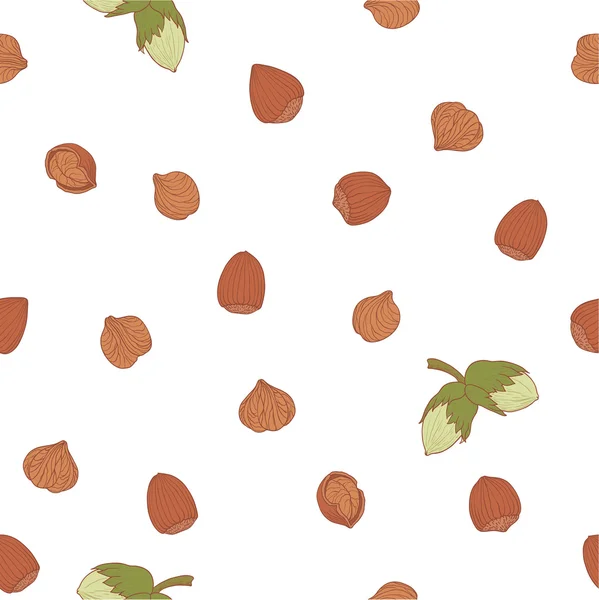 Pattern with almonds — Stock Vector