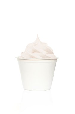 Frozen yogurt plain clipart