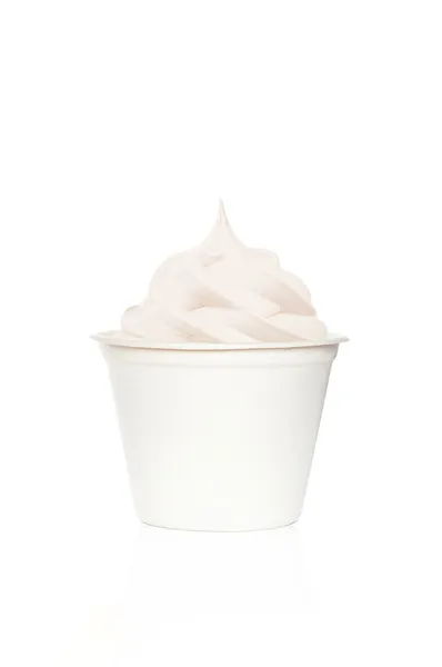 Frozen yogurt plain — Stock Photo, Image