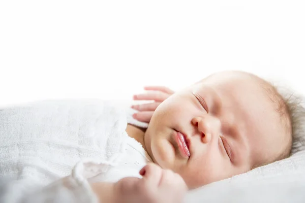 Baby sleeping satisfied Royalty Free Stock Images