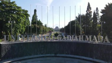 Yogyakarta, Endonezya 'daki Universitas Gadjah Mada' nın hava görüntüsü. 