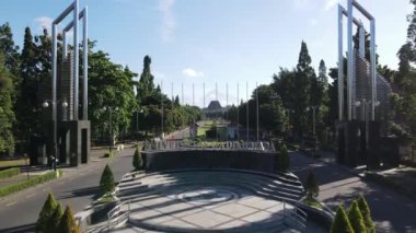 Yogyakarta, Endonezya 'daki Universitas Gadjah Mada' nın hava görüntüsü. 