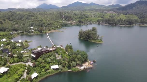Widok Lotu Ptaka Parku Góry Bandung Indonezja — Wideo stockowe