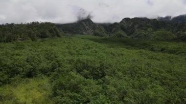Endonezya 'daki Merapi Dağı Havacılık Vadisi