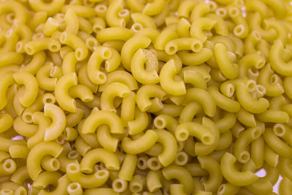 Macro Photo Food Product Raw Macaroni Image Texture Macaroni — Stock Photo, Image