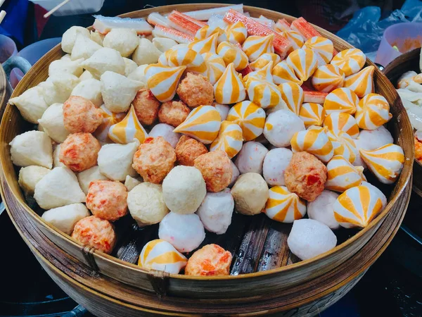 Zutaten Für Das Essen Von Suki Und Verschiedene Möglichkeiten — Stockfoto