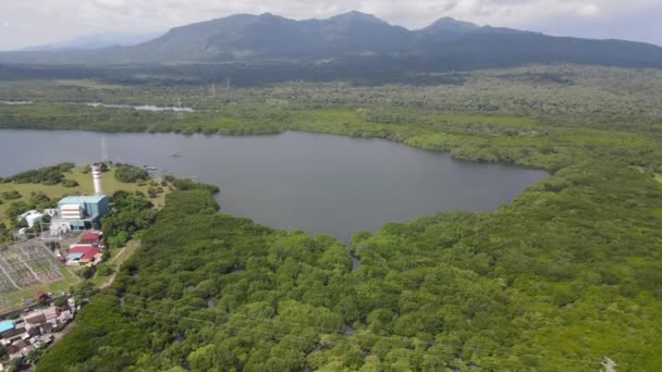 Aerial View West Bali National Park Indonesia — стоковое видео