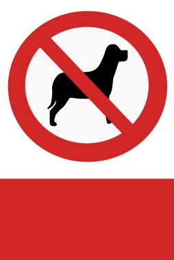 Köpekler yasaklayan işaretleri