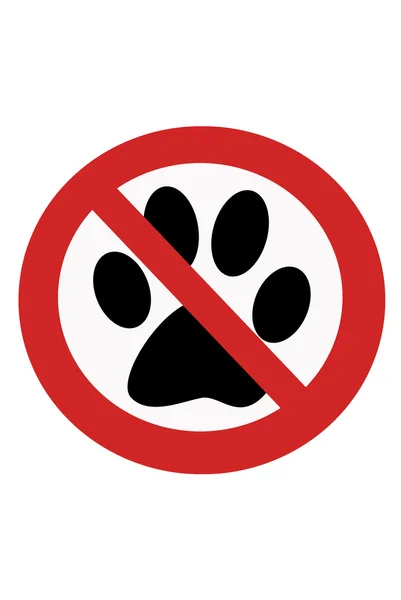 Signs banning dogs — Stock Photo, Image