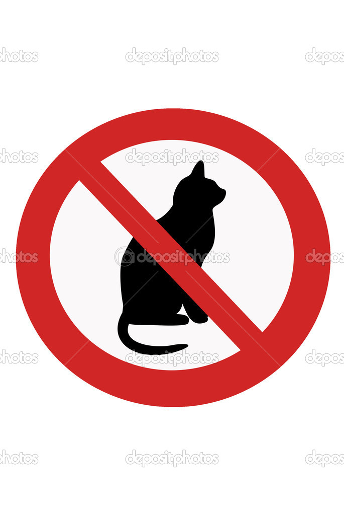 signs banning cats