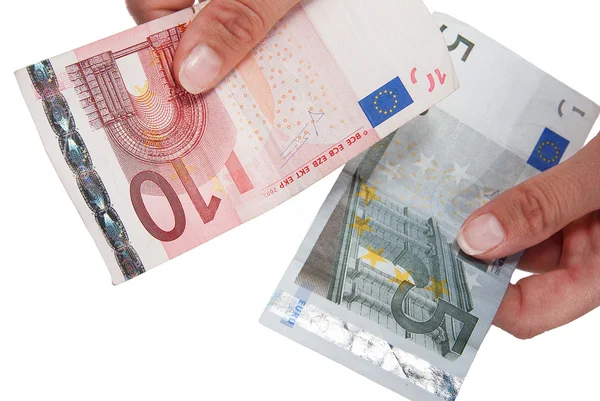 Banknotes euro — Stock Photo, Image