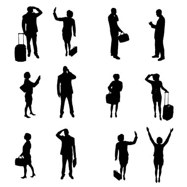 iş adamları Silhouettes