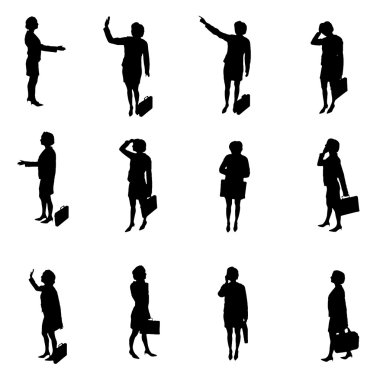 iş adamları Silhouettes