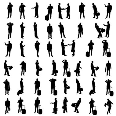 iş adamları Silhouettes