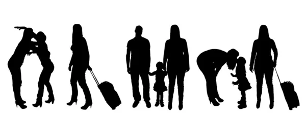 Familie — Vector de stoc