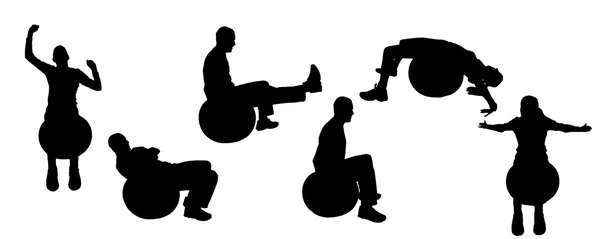 Sport silhouette — Image vectorielle