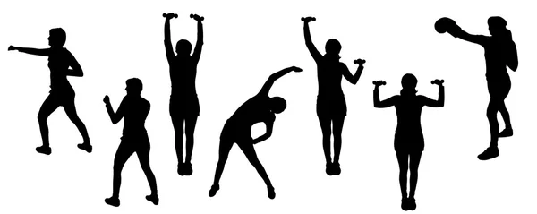 Sport silhouette — Image vectorielle