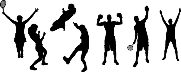 Силуэт-спорт — стоковый вектор