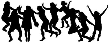 insanların Vector silhouettes.