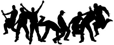 insanların Vector silhouettes.